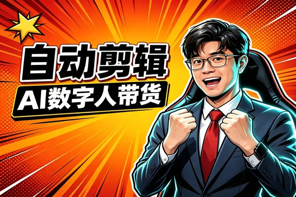 自媒体工具:自动剪辑一键生成AI数字人带货视频