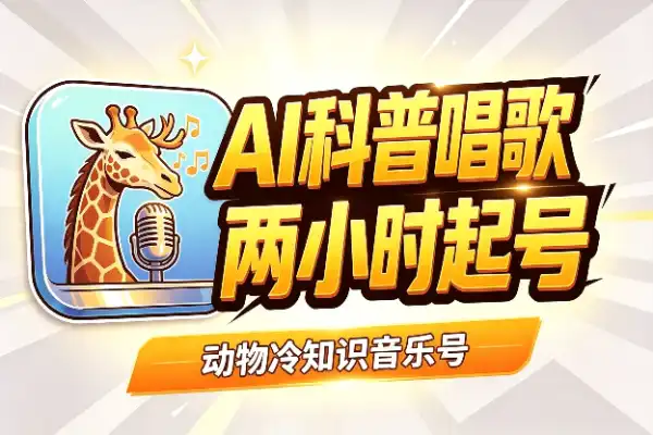 AI科普唱歌:俩小时搞定爆款涨粉号