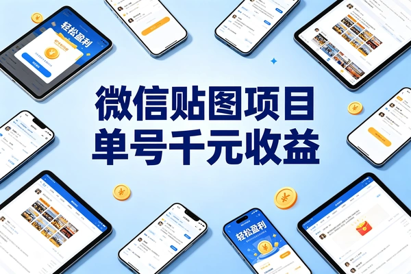微信公众号贴图项目单号千元收益