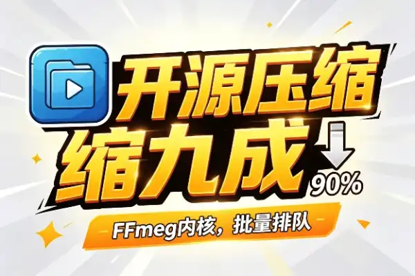 开源视频压缩神器，体积缩九成，画质还扛打