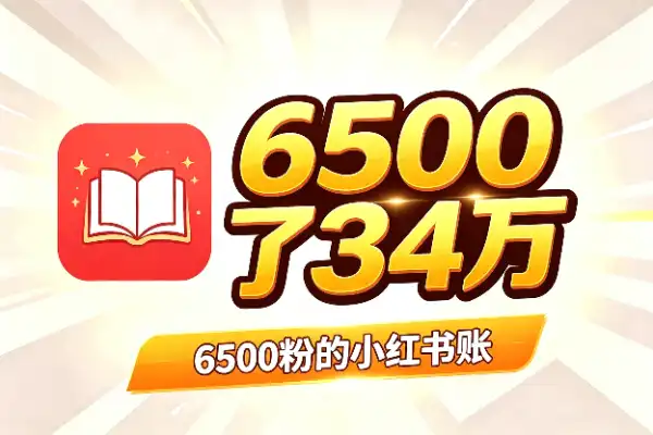 6500粉的小红书账号，靠一个冷门单品赚了34万